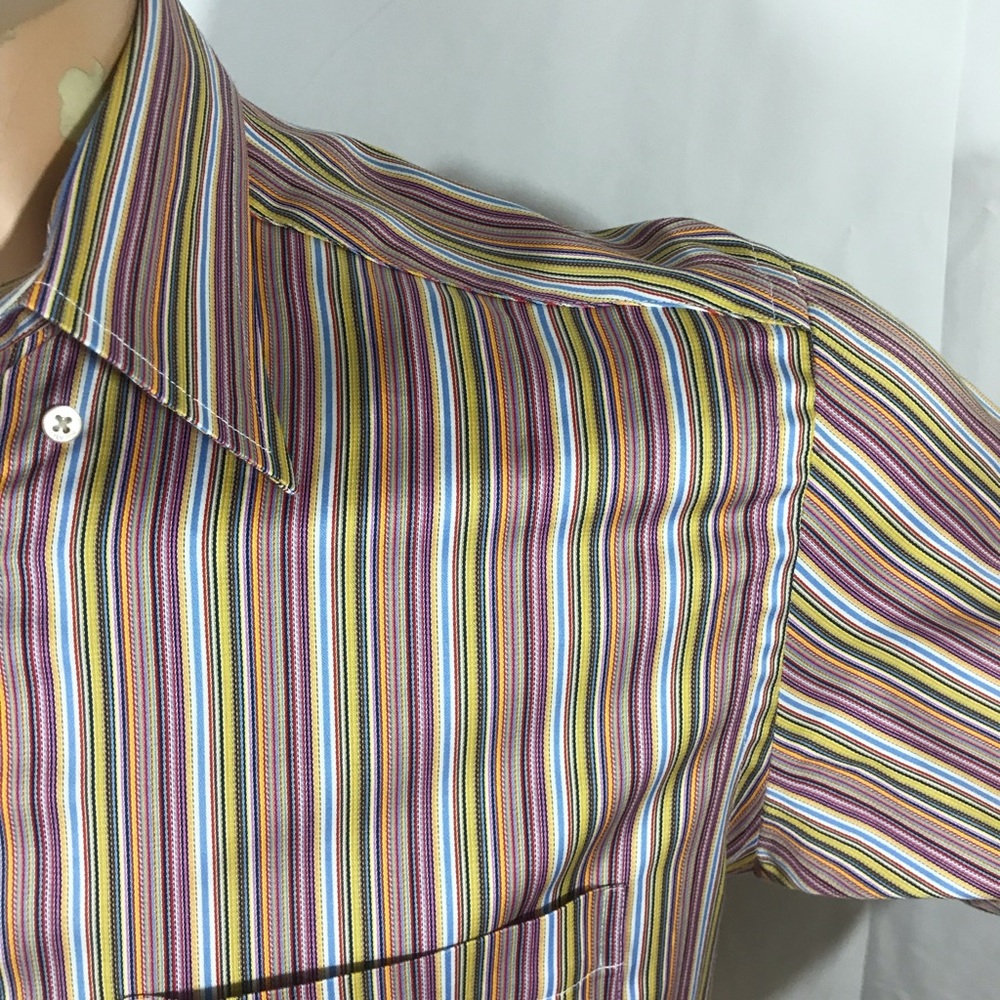 Bugatchi Uono Stripe Button Medium Long Sleeve - image 4